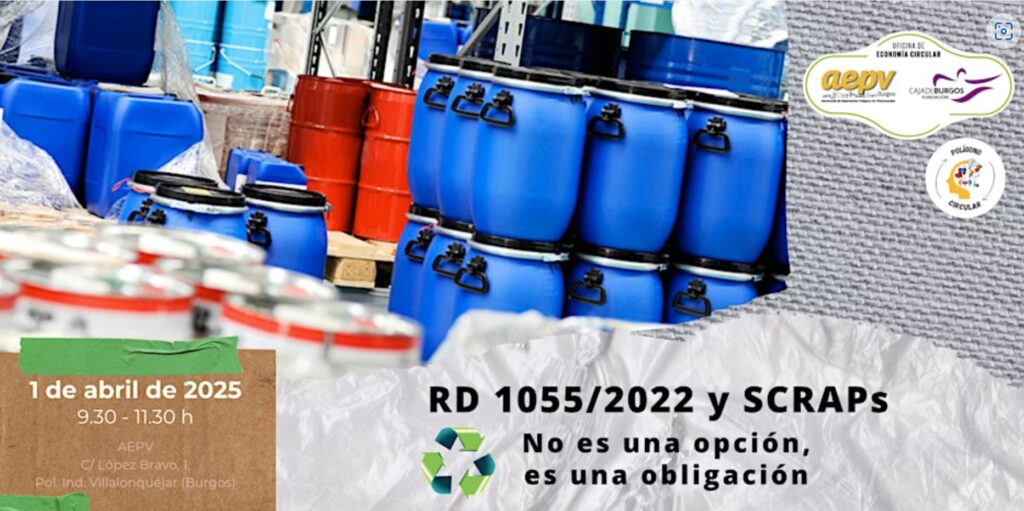 cartel de la jornada de formación Querqus AEPV SCRAP