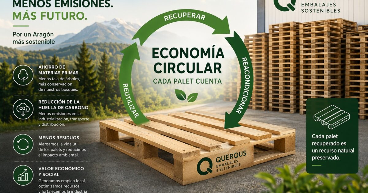 Cada palet cuenta. Un palet recuperado, son recursos preservados. Día Mundial del Medioambiente.